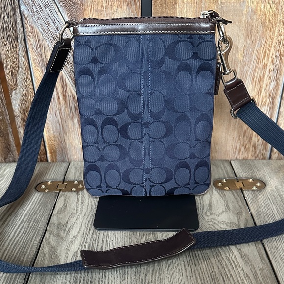 COACH Signature "C" Jacquard Crossbody Bag  with Tag - Picture 3 of 12